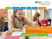 Tablet Screenshot of lukasschule.de